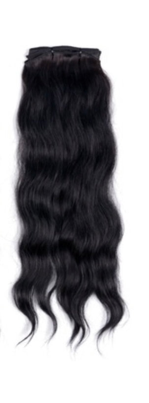 RAW CAMBODIAN SLIGHT WAVE "SINGLE" WEFTED BUNDLE